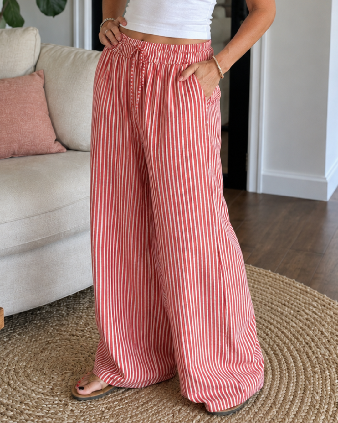 Pantalones holgados de cintura alta®