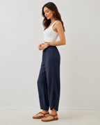 Pantalón Fluido de Cintura Elástica