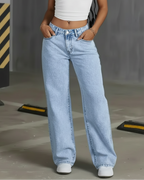 Jeans rectos de pierna ancha con estilo clásico®