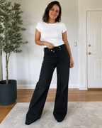 Jeans de Mujer Wide Leg con Cintura Cruzada®