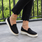Mocasines Slip-On de Mujer con Suela Ligera y Detalle Trenzado