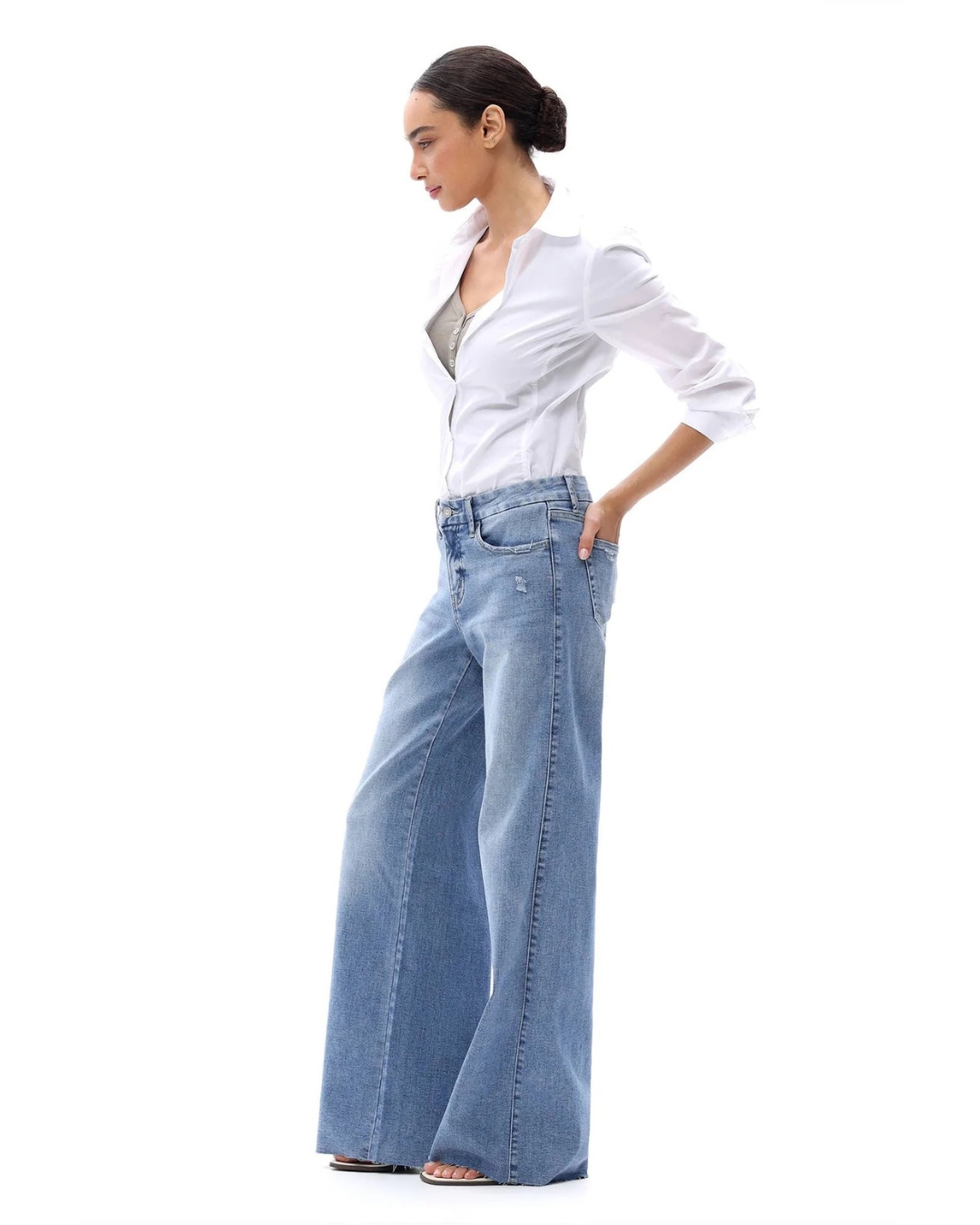 Vaqueros de Mujer con Pernera Ancha