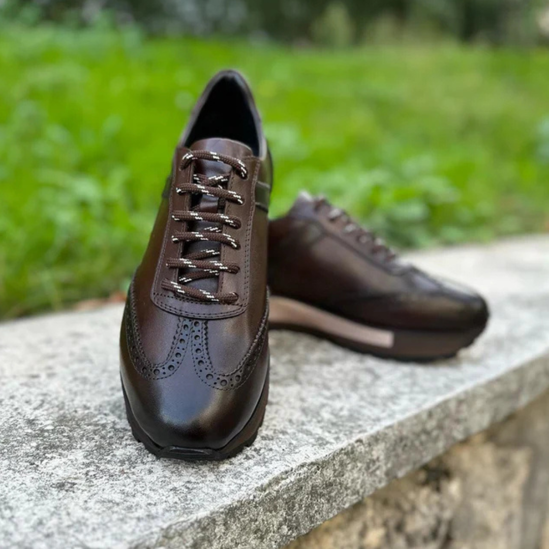 Zapatos Casuales Deportivos de Cuero Genuino Retro®