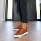 Zapatos de cuero casuales con suela cómoda
