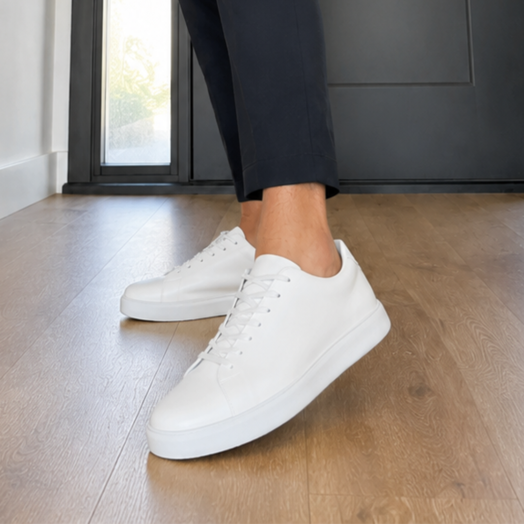 Zapatos de cuero casuales con suela cómoda