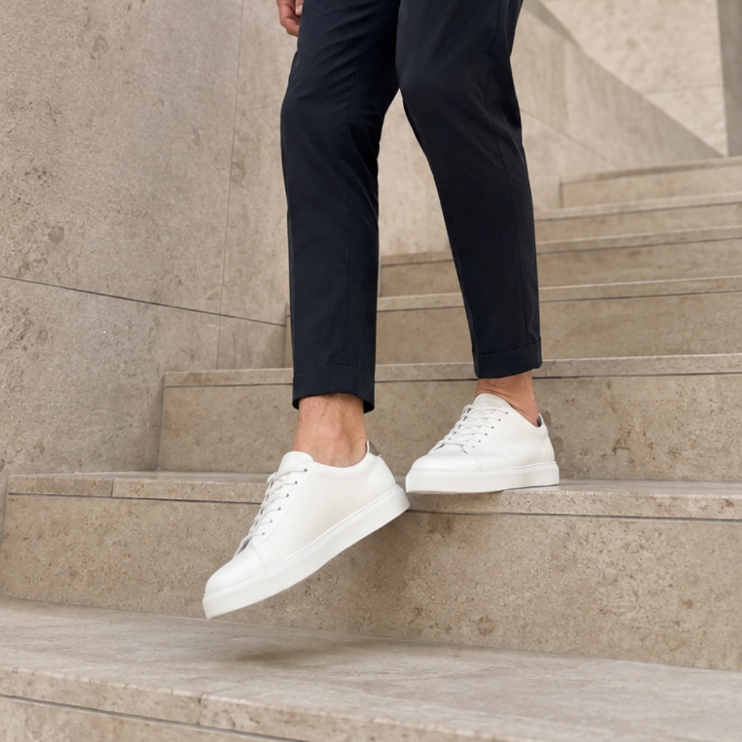 Zapatos de cuero casuales con suela cómoda