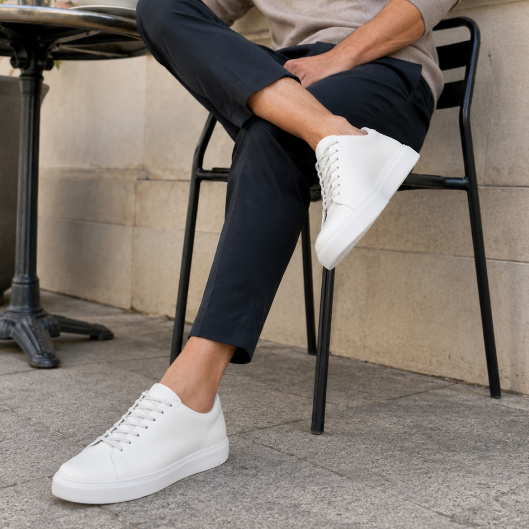 Zapatos de cuero casuales con suela cómoda