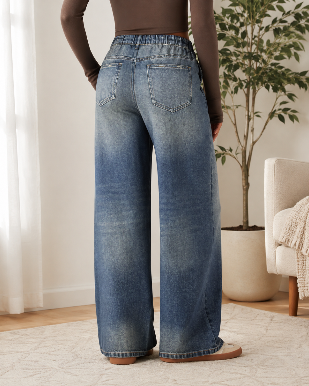 Pantalón Efecto Vaquero con Comodidad de Chándal®