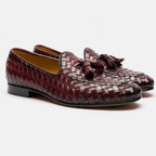 Mocasines Elegantes de Piel Trenzada