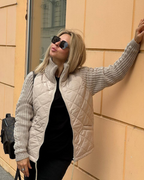 Chaqueta casual de manga larga con cremallera para mujer