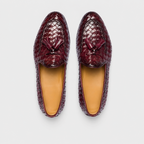 Mocasines Elegantes de Piel Trenzada