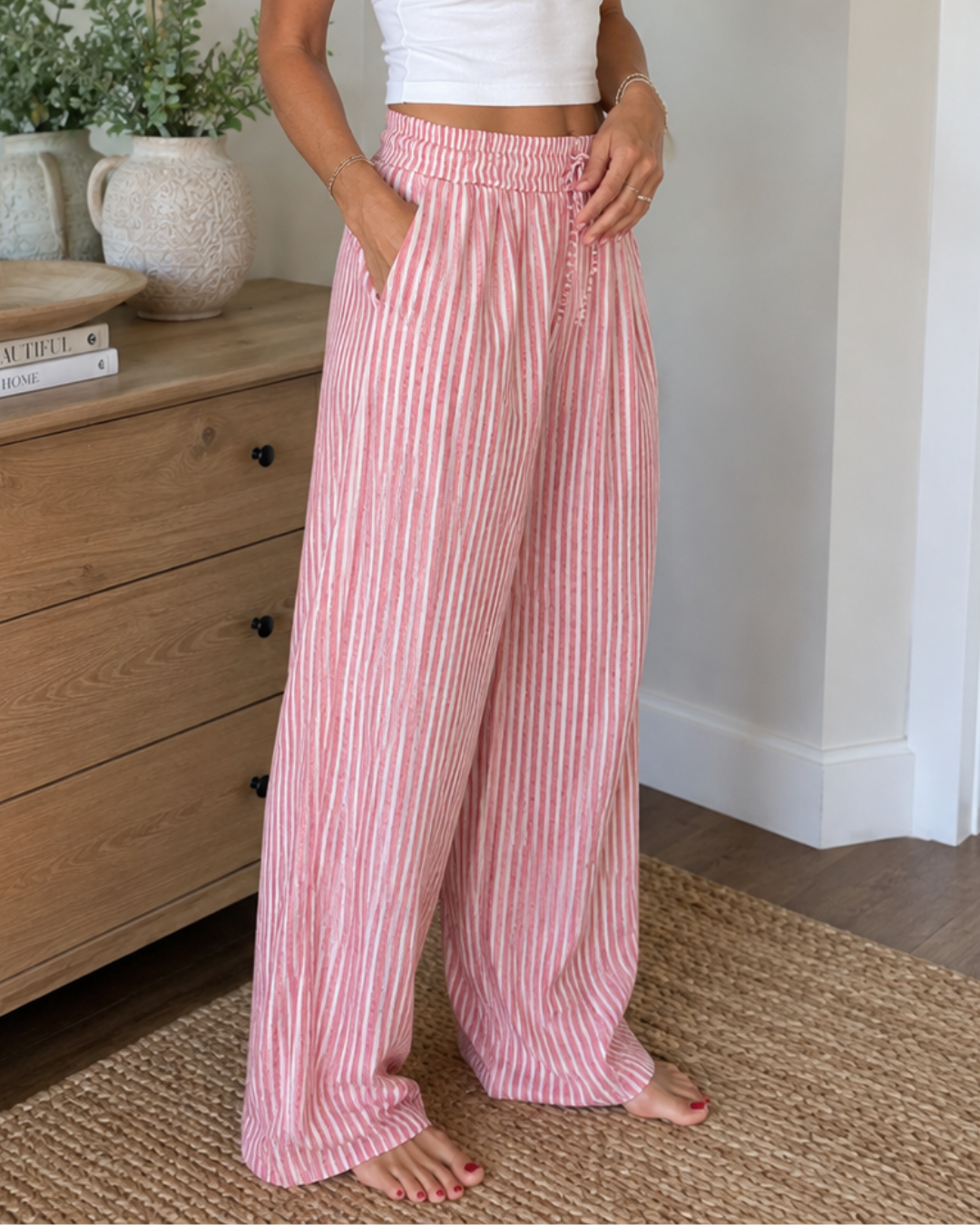 Pantalones holgados de cintura alta®