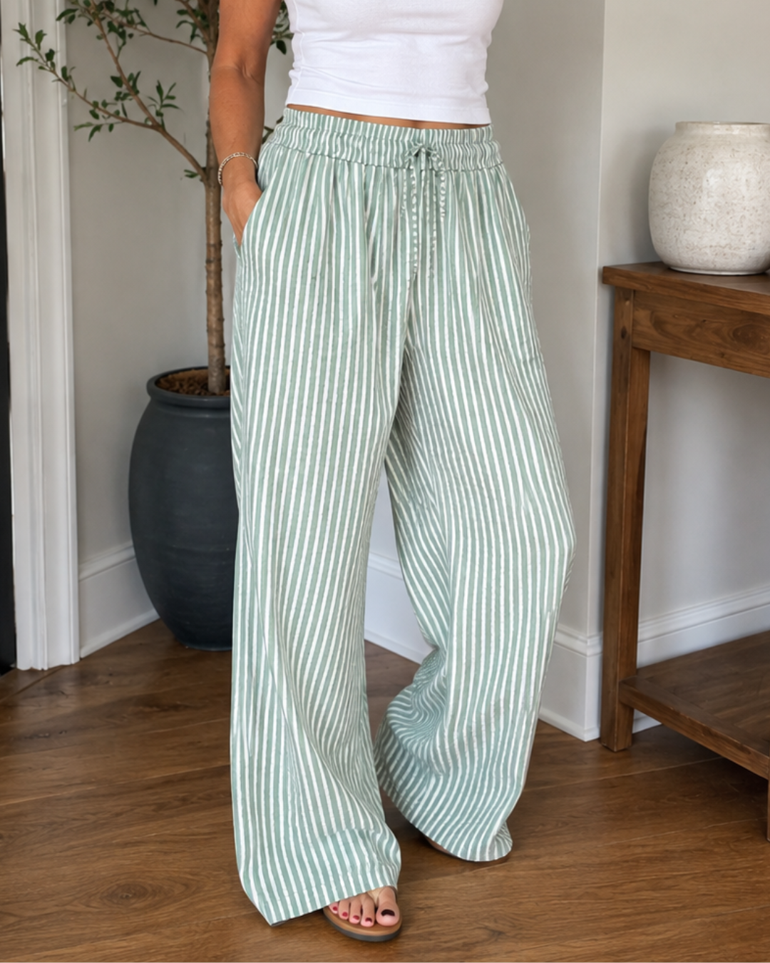 Pantalones holgados de cintura alta®