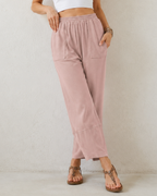 Pantalón Fluido de Cintura Elástica