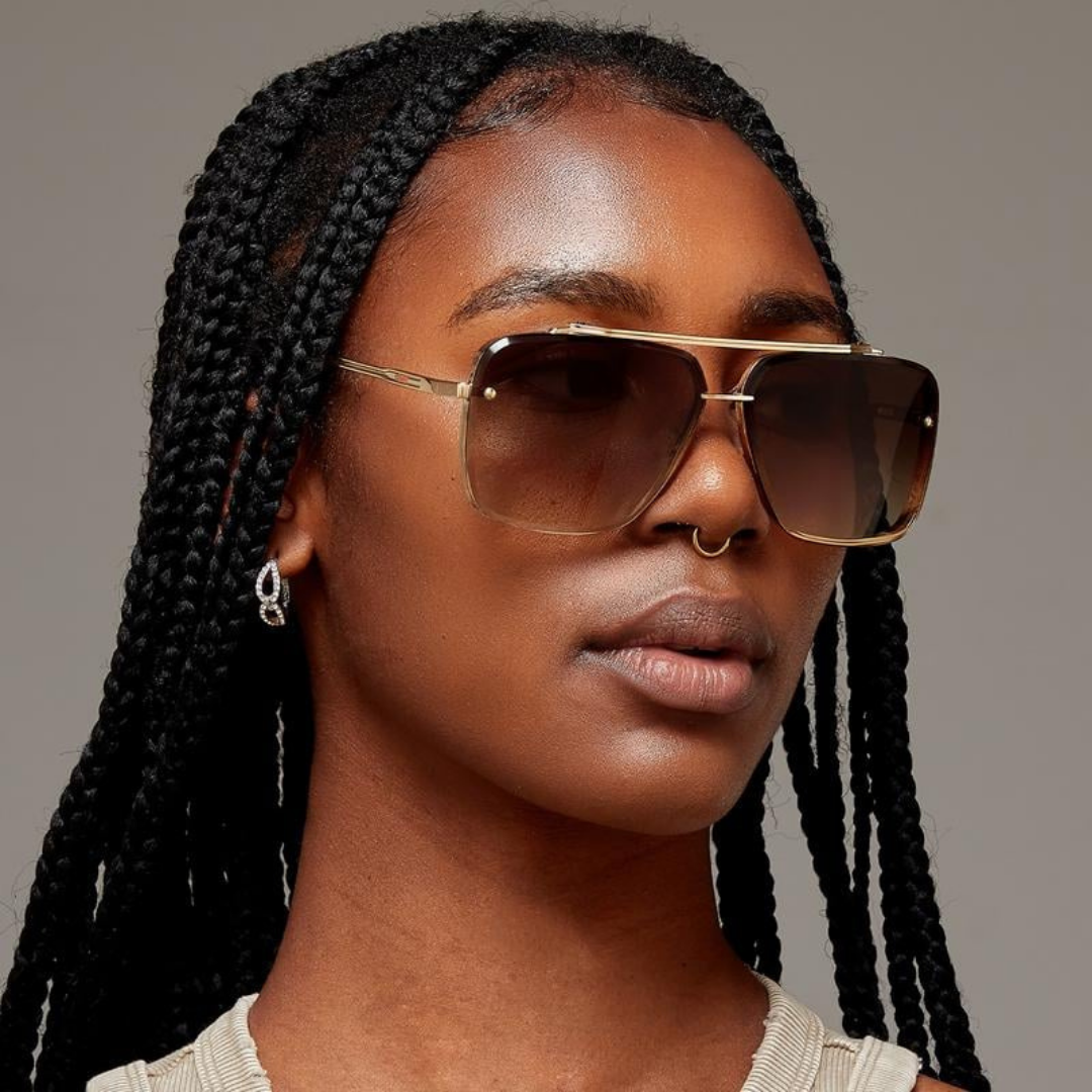Gafas de sol retro degradadas con protección UV400 unisex