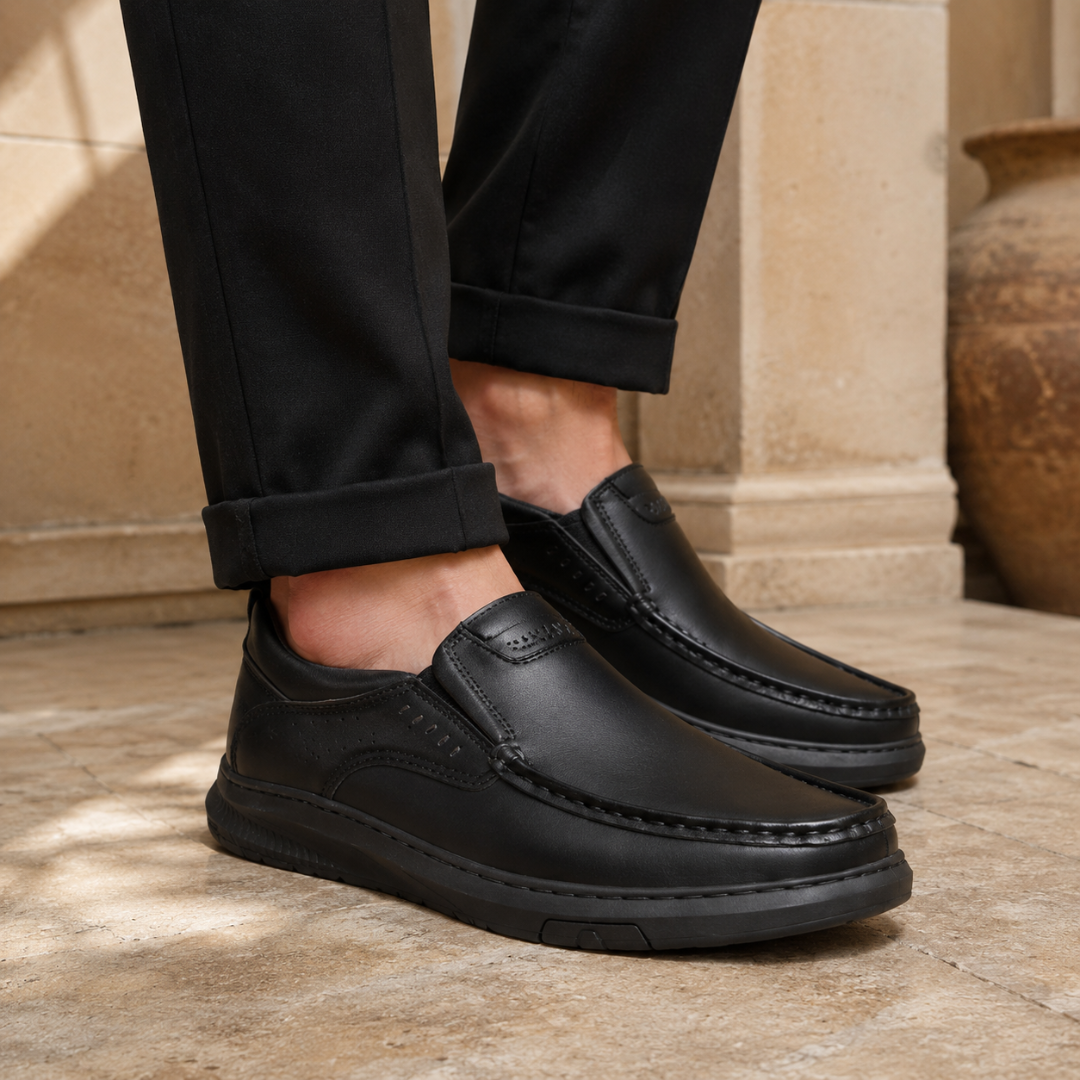 Zapato formal de cuero con suela dura