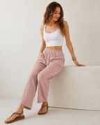 Pantalón Fluido de Cintura Elástica