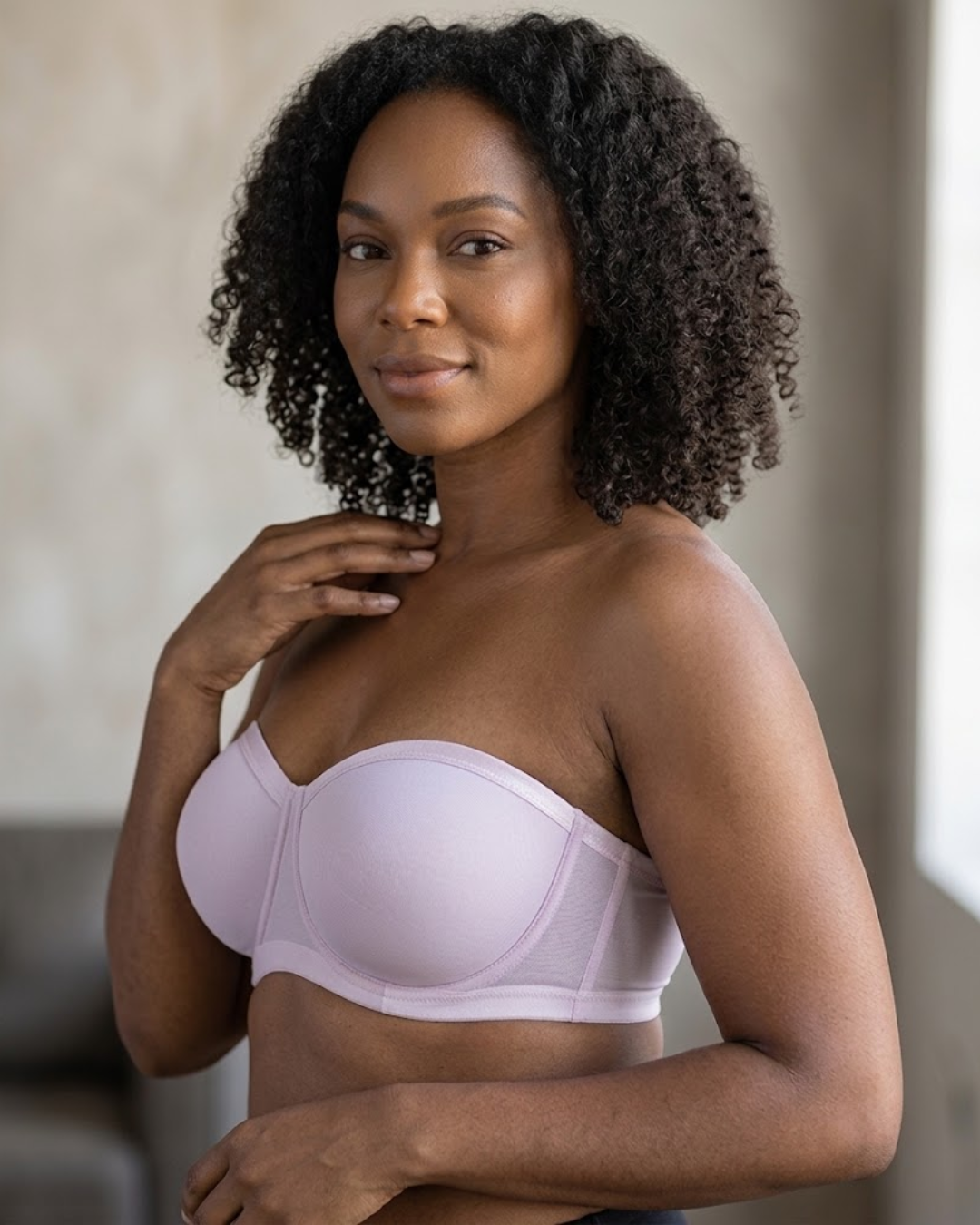 Sujetador Bandeau Sin Tirantes con Copas Moldeadas y Banda Ancha(OFERTA 2X1)