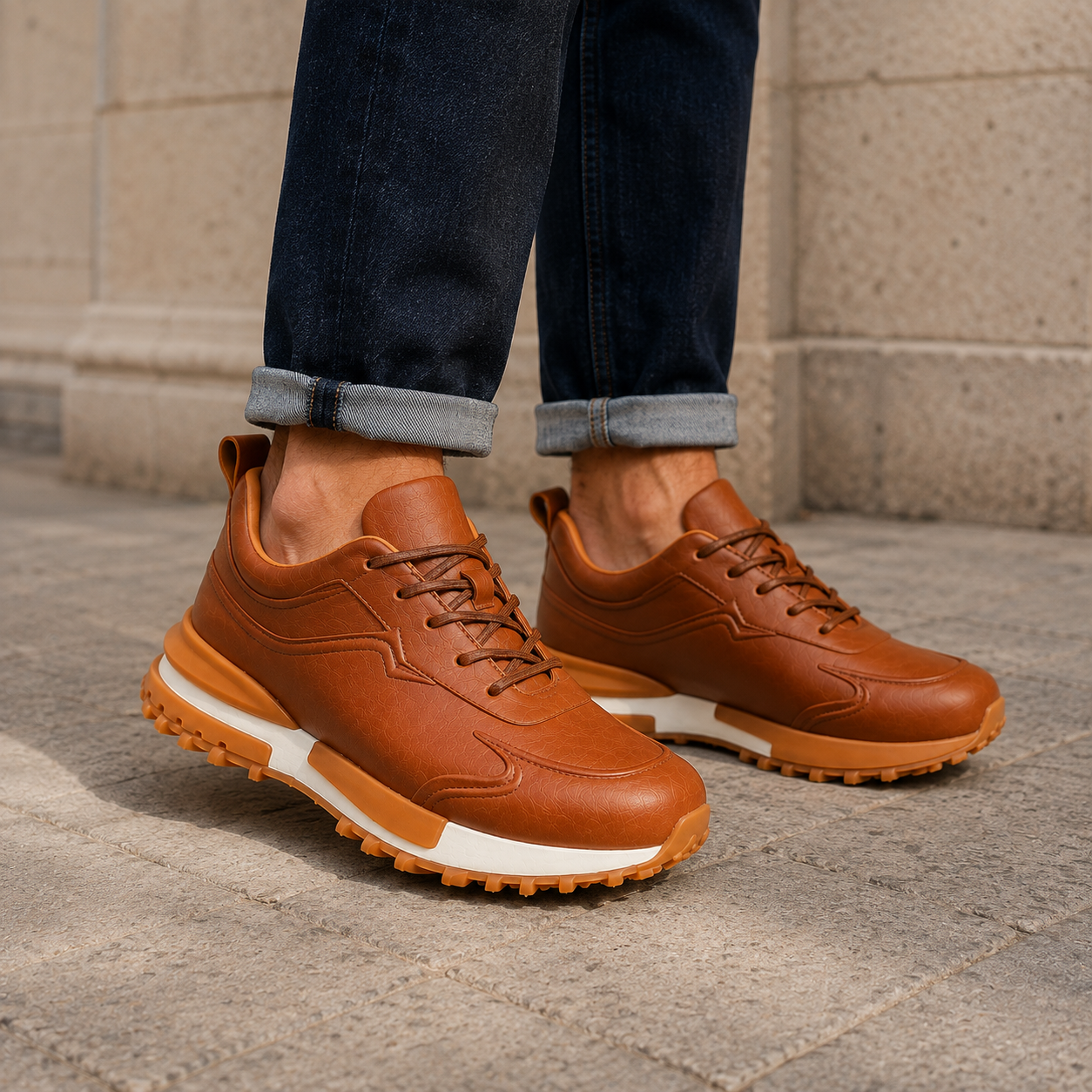 Zapato formal con estilo deportivo y suela dura®