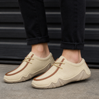 Mocasines flexibles de cuero