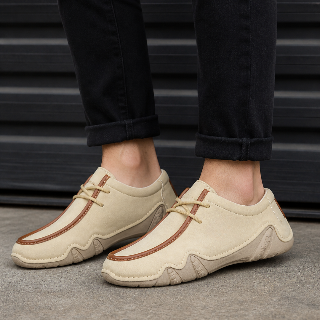 Mocasines flexibles de cuero