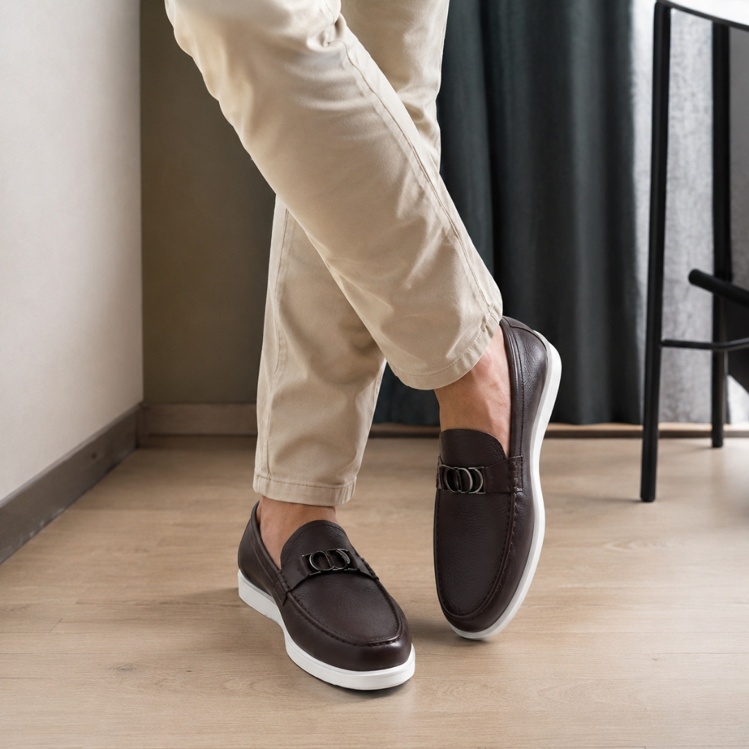 Zapatos de piel con suela ergonómica