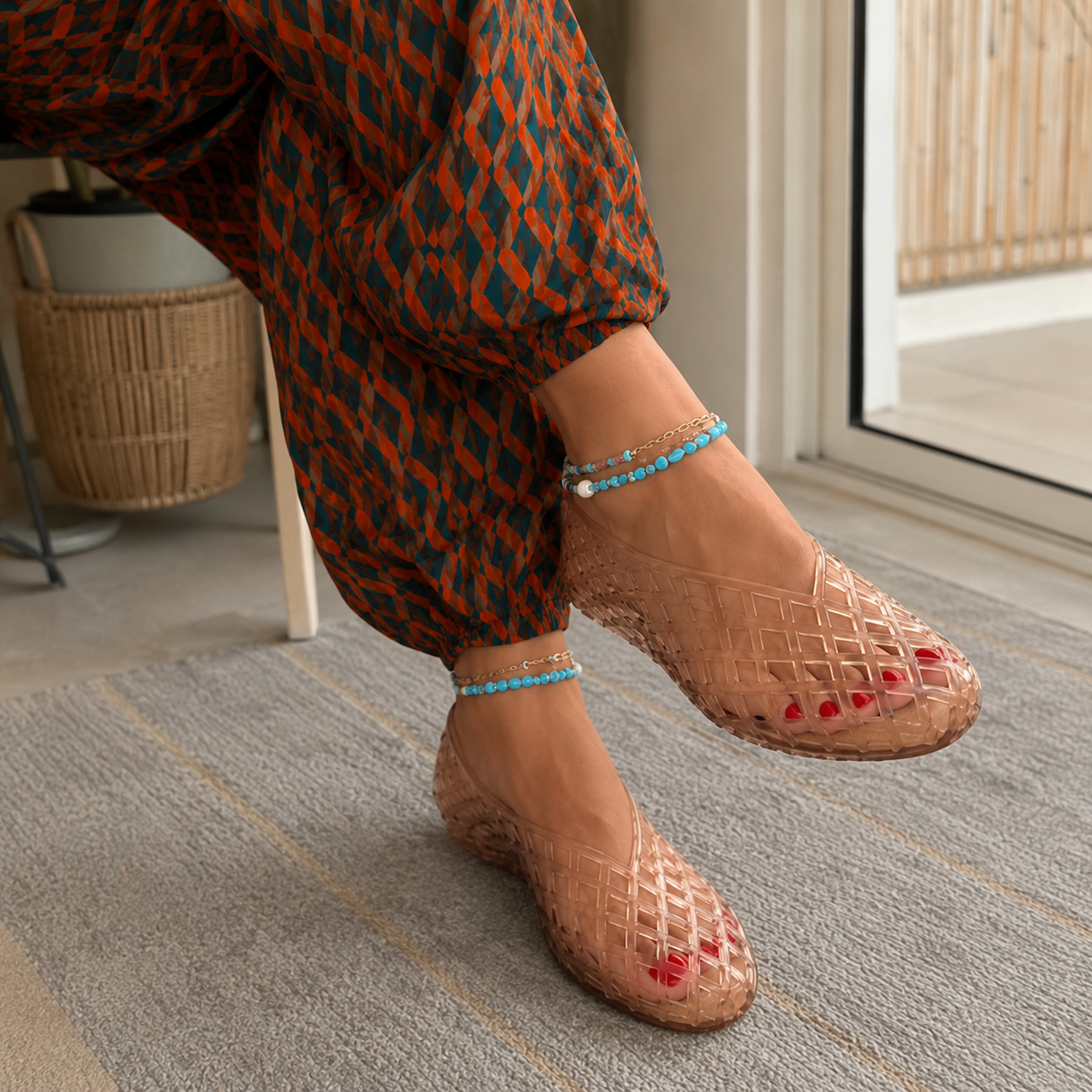 Sandalias de plástico con suela acolchada