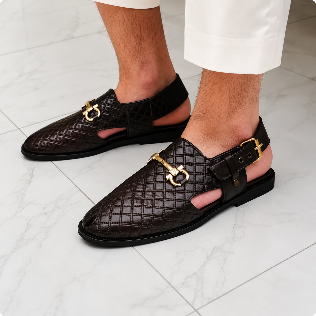 Mocasines modernos de piel con suela ergonómica®