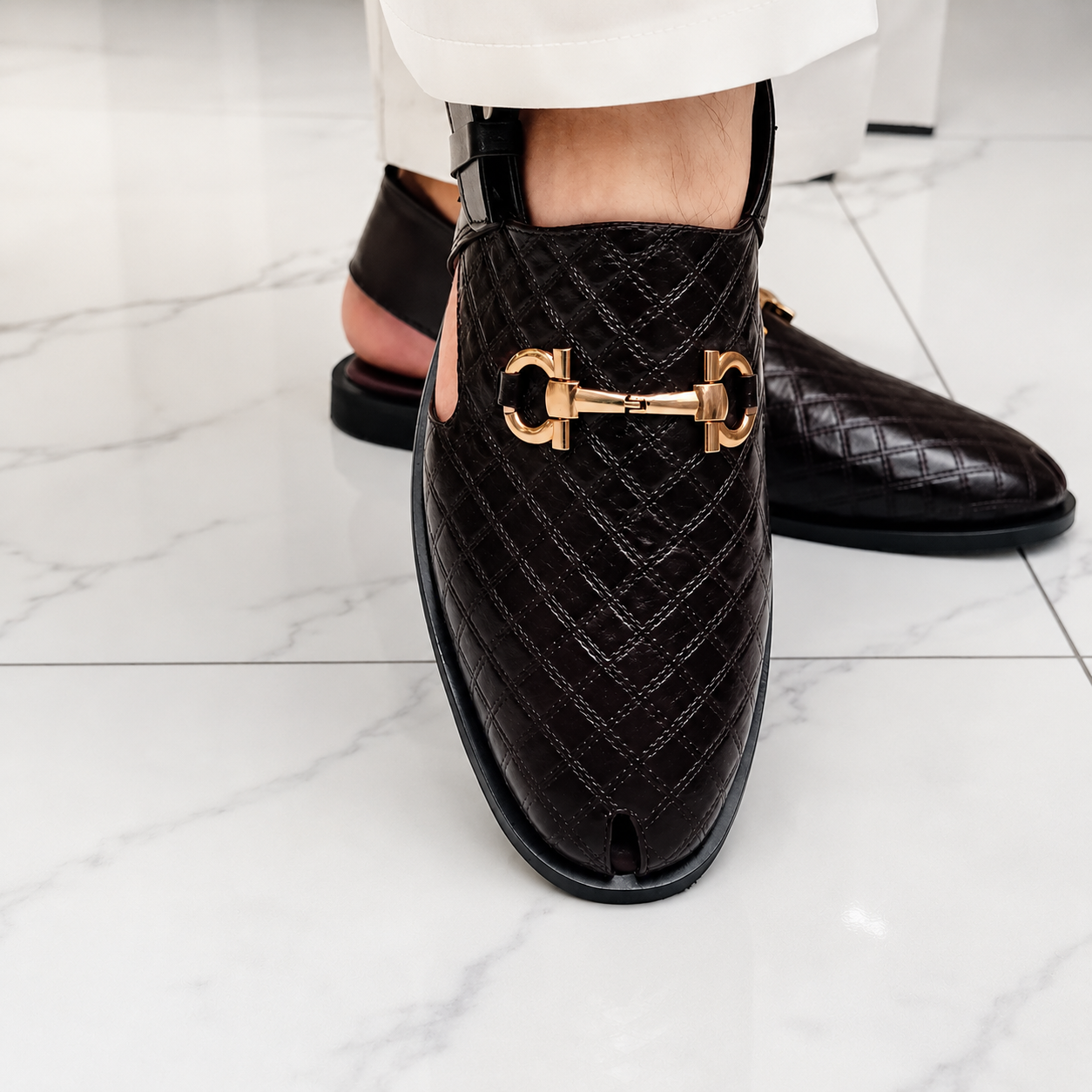 Mocasines modernos de piel con suela ergonómica®