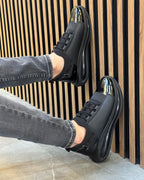 Zapatillas de Cuero con Suela Gruesa®