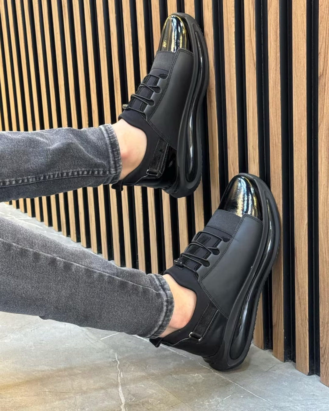 Zapatillas de Cuero con Suela Gruesa®